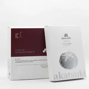 KI Stem-Cell Exosome Booster Kit + 5 Akatsuki White tomato Masks - Anti-Aging & Brightening Ampoule Set with Exosome Solution & Syringe for Radiant Skin Skincare Set Serum Essence