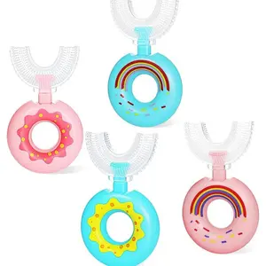 Toddler Toothbrush U Shaped,Lovely Colorful Food Grade Kids Toothbrush for 2-8 Years Old (4 Pack) Toddler Toothbrush U Shaped,Lovely Colorful Food Grade Kids Toothbrush for 2-8 Years Old (4 Pack)