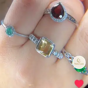 Natural Gemstone 925 Sterling Silver Rings – Pick Your Favorite