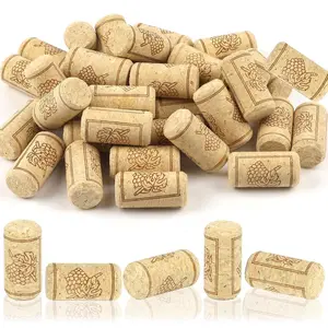 35 Pack Straight  Corks, #8 Soft  Cork Stoppers, 7/8" x 1 3/4" Corks For Crafts, Leakproof Bottle Corks For ,  Bottles, Crafting Decor, DIY Arts