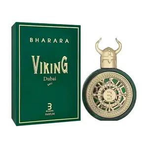 BHARARA VIKING DUBAI PERFUME 3.4 FL.OZ Fragrance Pack Scent Unisex Blend Gift Grapefruit Scented Aroma Cosmetic Cologne Aromatic Woody