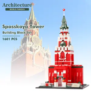 Micro Building Block Set, Moscow Red Square Model Building Blocks 1601 PCS World Famous Architectural Model Building Kit Gifts for Adult
