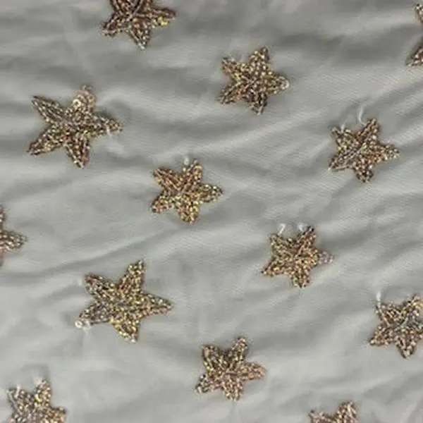 Starfish Sequin Fabric, Sparkle Power Mesh with 4-Way Stretch for Dancewear, Costumes, Crafts - Lightweight 36" x 60"