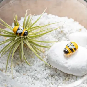 Mini Bee Design Ornament, Self Adhesive DIY Decorative Accessories, Decorative Ornaments for Home Garden Party