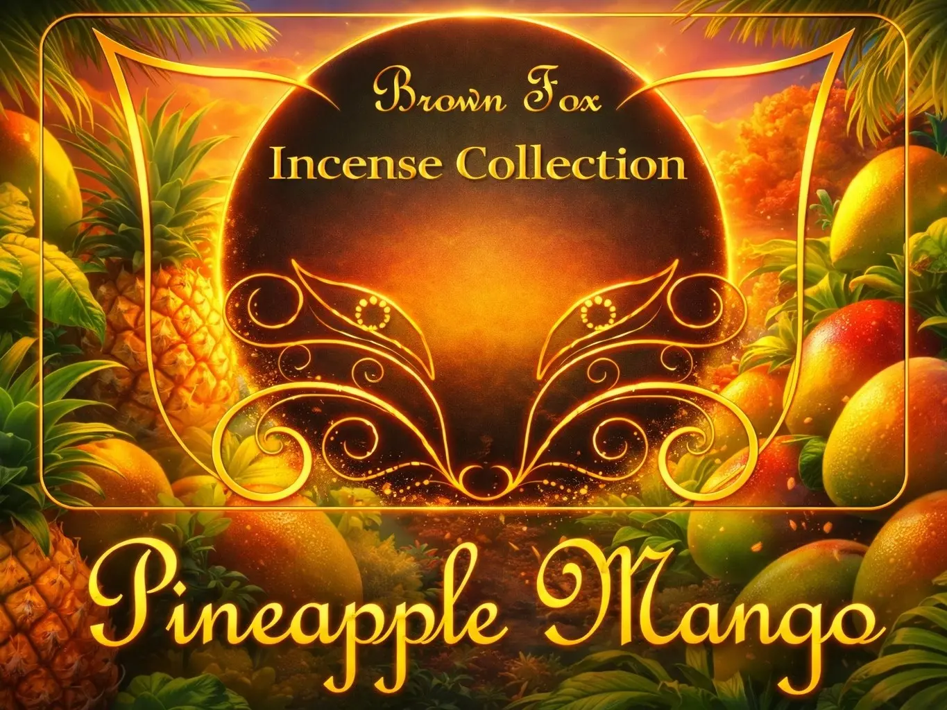 Pineapple Scented Incense Sticks, 19-in Daily At-Home Incense, Home Fragrance Scent Freshener for Room