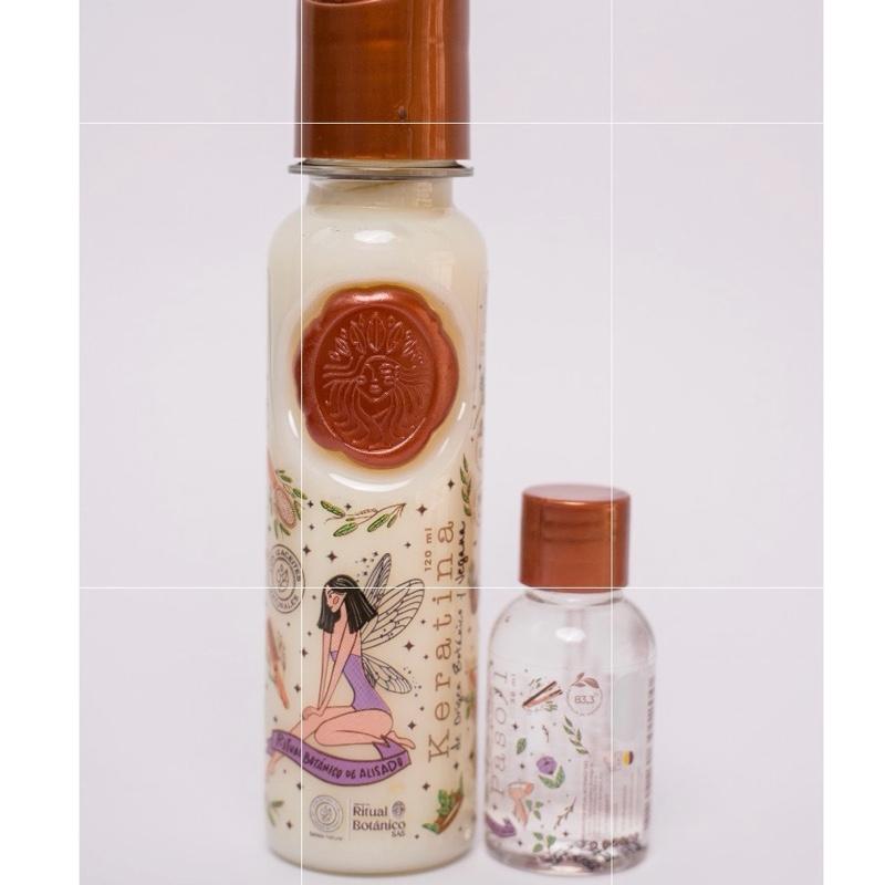 Ritual Botánico Organic Keratin 120ML Haircare Silky - Deeply Repairs Strengthens Smooths with Natural Plant Extracts for Frizz Control & Shine