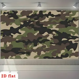 Camouflage Military Backdrop Tactical Style Photography Background, Premium Polyester Tapestry Wall Hanging For Farm Party, Club Decor, Birthday Celebration, Holiday Event Decoration Supplies