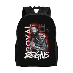 16.1in Roman Wres-Tler Reign Backpacks Cute Bag Anime Backpack Cartoon Bags Bookbag Daypack Outdoor Travel