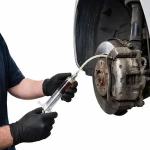 Fluid Extractor Syringe Pump Kit with 3 Flexible Hoses – Brake Caliper Bleeder Tool for Car & Motorcycle – Precision Liquid Transfer Syringe for Brake Fluid, Engine Oil, Transmission Fluid Change – Auto Repair Mechanic Tool,Oil System, Fluid Extractors