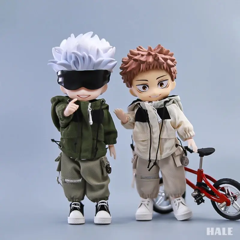 OB11 Doll Outdoor Jackets Suit Clothes And Pants Suit For Ob11 1/12 Doll Outfit Daily Casual Accessories For Children Diy