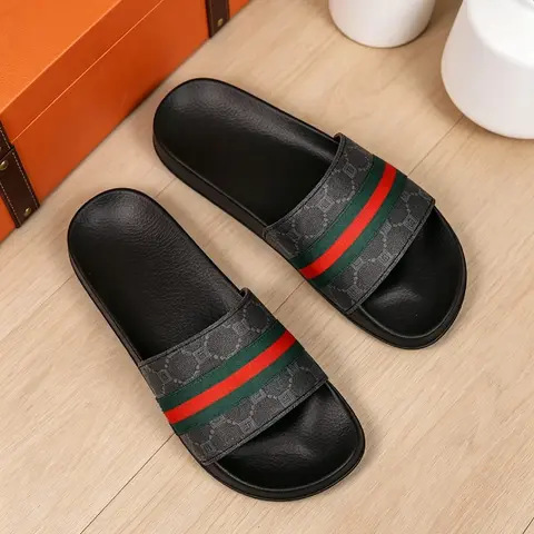 2026 Summer Couple Fashion Floral Slippers, Non-Slip Comfortable Home Outdoor Beach Sandals, PU Leather Eva Sole, All Seasons, Home Footwear, House Slippers, Casual Home Slippers, Indoor Outdoor Slippers