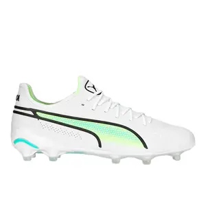 PUMA Womens King Ultimate Firm GroundArtificial Ground Soccer Cleats Cleated, Firm Ground, Turf - White