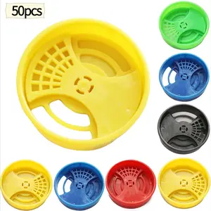 50Pcs Plastic Bee Nest Door Entrance Disc Round Bee Hive Entrance Gate ， Beekeeping Tool Equipment，beekeeping supplies