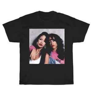 Vintage Selena & Aaliyah Graphic Unisex Rap Design T-shirt, Gift for Him, Her Top Women's Wear