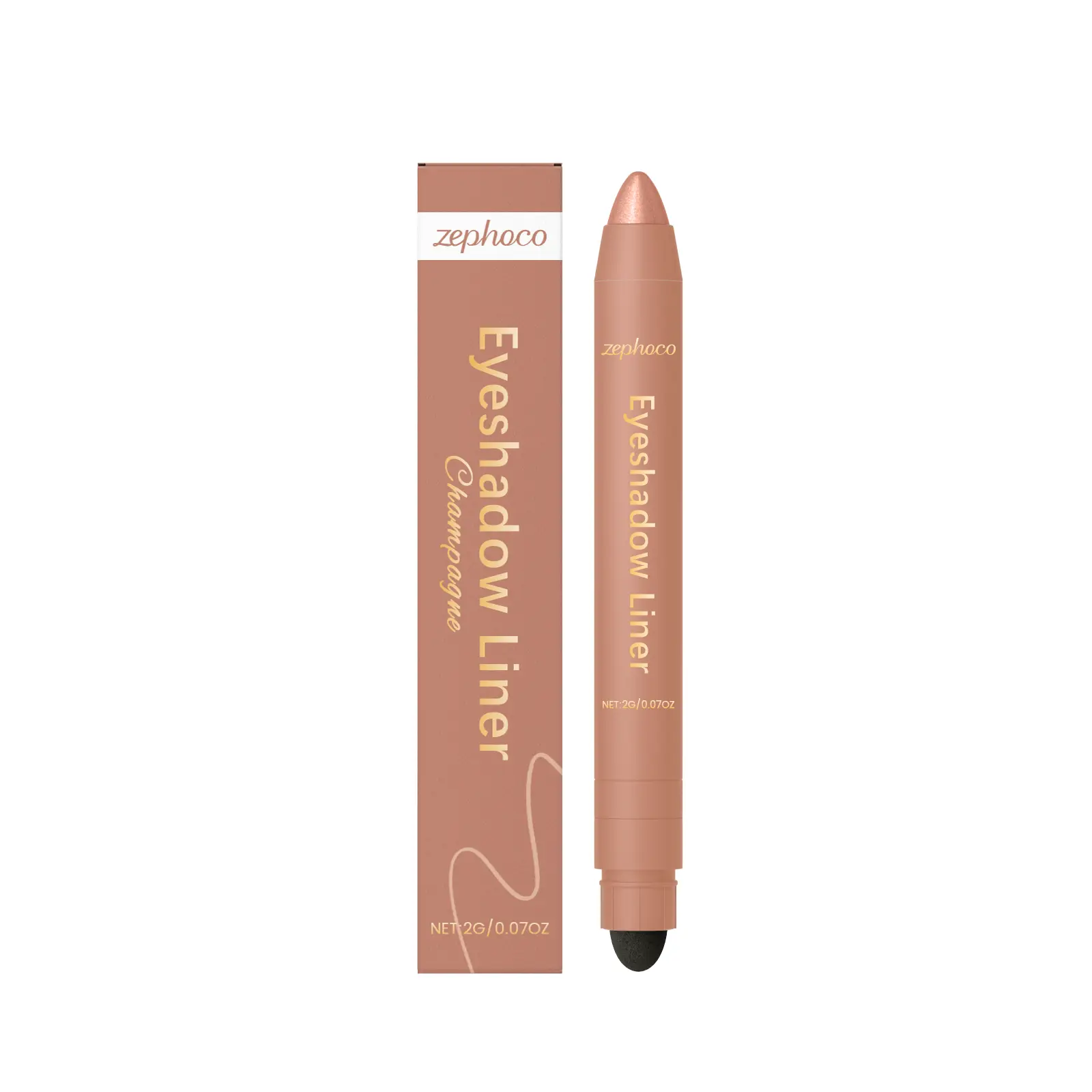 Dual-Ended Eyeliner & Eyeshadow Stick, Long-Wear & Blendable Makeup for a Luminous Finish, Gentle Formula with Built-in Blender, Cosmetic, Eyeshadow Eyeliner, Mineral Oil, Enhances Depth, Double Ended, Long Lasting, Solid, 3 Years, Smoothening