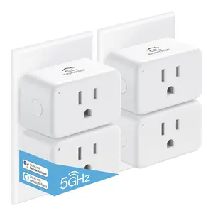 Mini  Plug 5GHz & 2.4GHz , Compatible with Alexa &  Home & SmartThings, Remote Control, Timer, White, Type A/B Plug