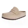 SNOWIND Men's & Women's Naples Wrapped Inspired Mule Loafers | Suede Cork Footbed Slippers Shoes
