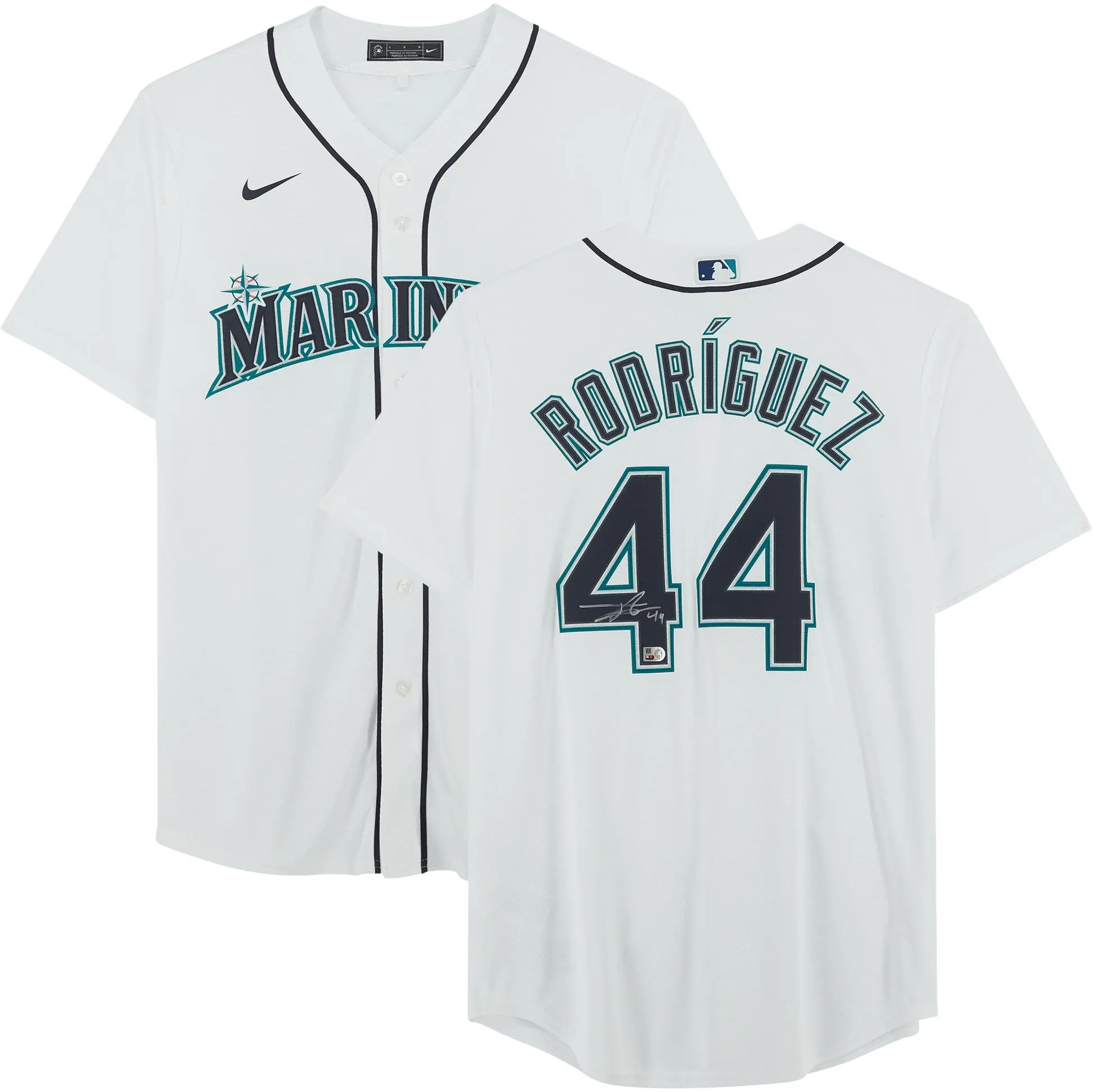 Julio Rodriguez Seattle Mariners Signed White Nike Replica Jersey