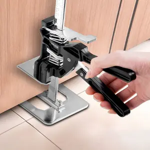 VEVOR Labor Saving Arm Jack, 2 PCS 440 lbs Bearing Capacity, Lifting up to 9.3, Metal Hand Lifting Jack Tool with Magnetic Level, 2 Adjustment Modes, for Door, Window, Furniture, Woodworking, Black