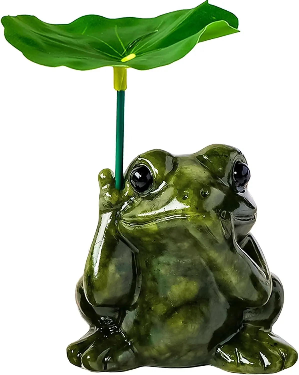 Traditional Natural Stone Jade Crystal Animal Frog Figurine - Cute Collectibles, Unique Color Variations Desk Tea Pet, Thoughtful Gift Home Decor Statue, Traditional Home Decor, Collectible Figurines, Default