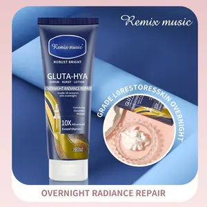 Remix Music Gluta-Hya Body Lotion 236ML, Hydrating & Brightening, Spot Reduction, Daily & Nighttime Skincare, All Skin Types