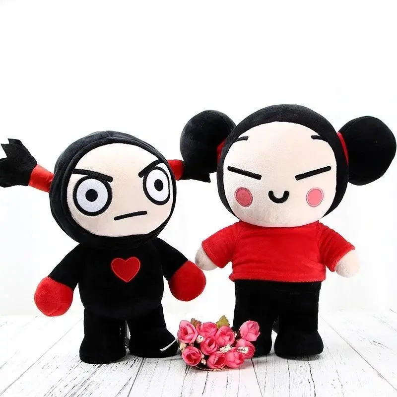 Kawaii Pucca & Garu Plush PP Cotton Soft Toys, Cute Cartoon Stuffed Animals, Kids' Sleeping Pillows & Kids' Gifts