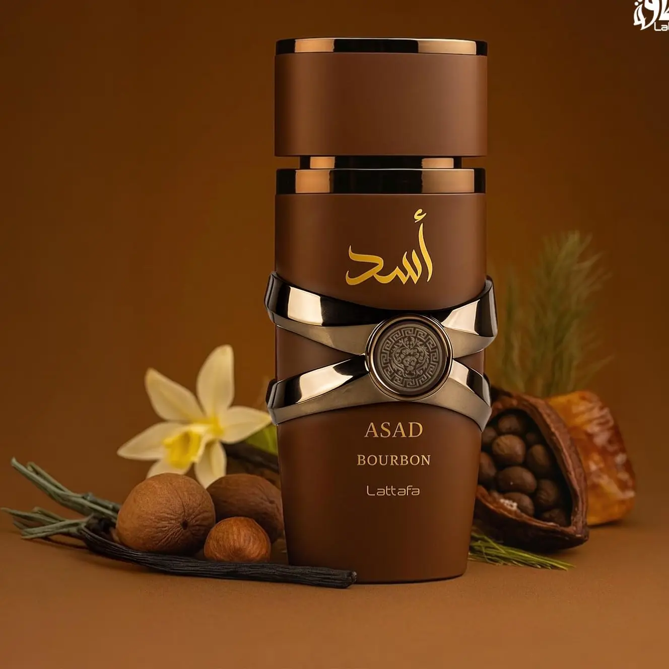 Lattafa Asad Bourbon for Men 3.4 Ounce (100ml) Eau De Parfum Spray