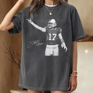 Vintage 90s Josh Allen T-Shirt Cotton Baseball Tee, Fitted, Soft