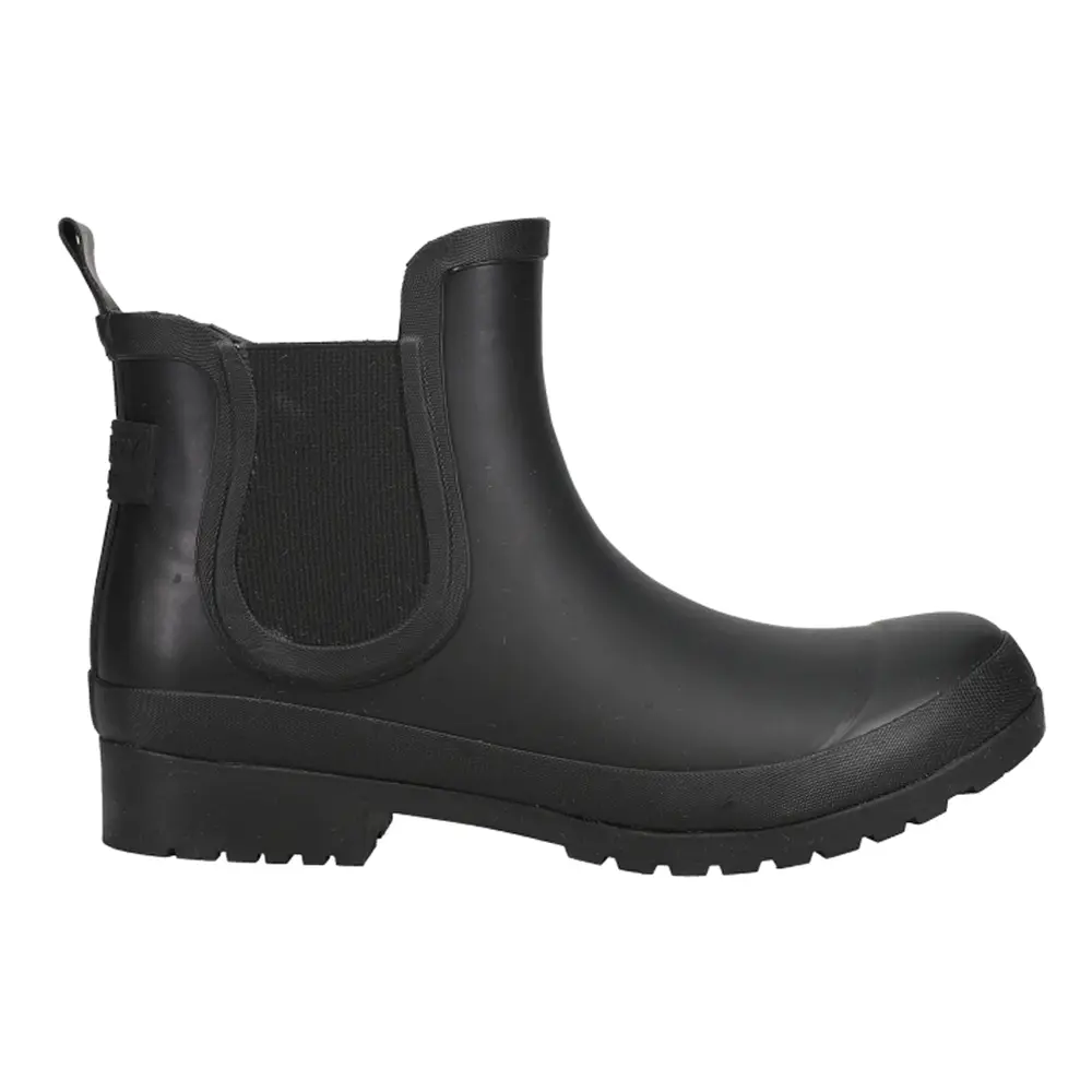 Sperry Womens Walker Round Toe Rain Casual Boots Ankle Low Heel 1-2" - Black