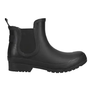 Sperry Womens Walker Round Toe Rain Casual Boots Ankle Low Heel 1-2" - Black