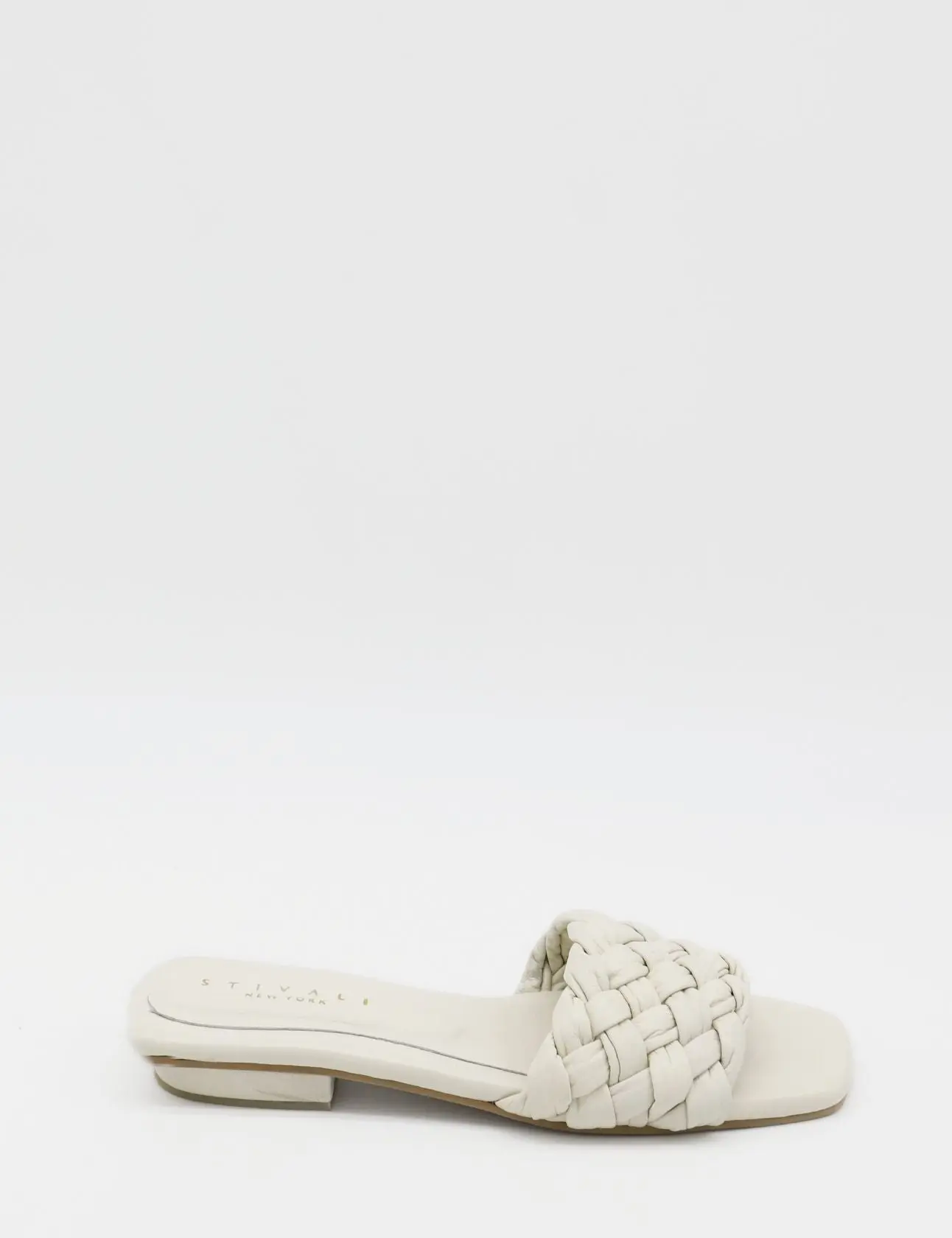 Stivali Athena braided crochet sandals in white leather