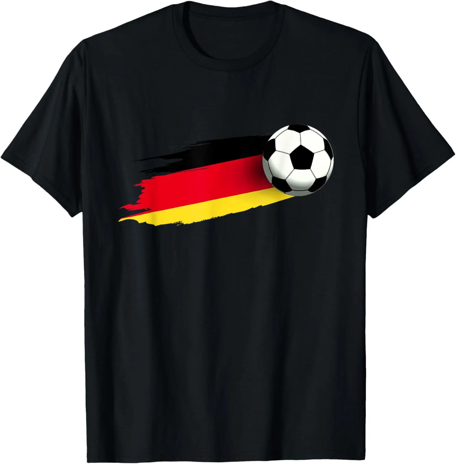 Women's 100% Cotton Vintage Round Neck Casual Distressed Graphic Germany Flag Everyday T-Shirt, German Soccer Team Tshirt Clothes Top