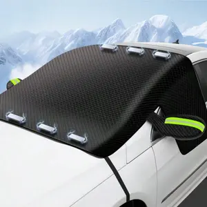 Oxford Cloth Windshield Cover, All-Season Protection, Anti-Wind, Anti-Snow, Sunshade, Car Window Protector, Durable and Versatile