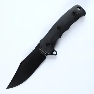 JEABROTHER Straight Knife, DC53 Steel Knife, EDC, Camping, Fixed Blade Knife, Paring Knife
