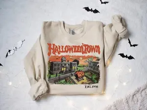 Halloweentown Est 1998 Sweatshirt - Shirt- Hoodie, Halloweentown University, Retro Halloweentown Sweatshirt, Fall Sweatshirt, Halloween Sweatshirt, Funny Halloween Shirt, Halloween for women, Full Color, For Men, For Women, Casual, Tee Print