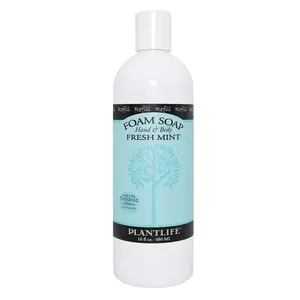 Plantlife Fresh Mint Foam Soap Refill – Cool & Invigorating Aromatic Cleanser (Refill)