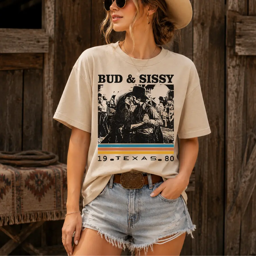 Texas 1980 Cowb0y License Plate Shirt, Retro Urban Vibes, Gift for FAns