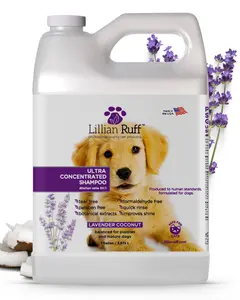 Lillian Ruff Ultra Concentrated Shampoo for Dogs – Lavendar Coconut,  Made in USA (1 Gallon)​