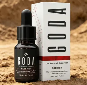 GODA Original Pheromones Perfume for Women, Long-Lasting Elegant Fragrance with Fresh Jasmine & Romantic Rose, Alluring Feminine Floral Scent, Vegan Cruelty-Free Clean Beauty, Mini Travel Size 0.50 fl oz / 15ml