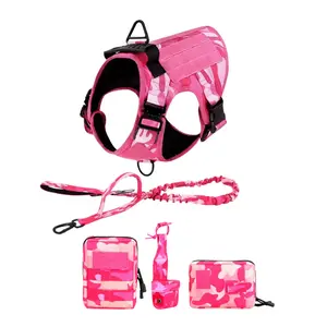 CWV Heavy Duty Dog Harness Leash Pouches Set– Universal Harness, Walking Harness & Safety Harnesses for Medium to Large Dogs, #Summervibes #petlovers Durable,  Easy to Control, No Pull Adjustable Dog Harness, outdoorfun Dog Accessories