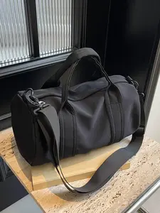Solid color women's minimalist shoulder bag, Cross body bags, Casual crossbody bag, can be carried by hand or shoulder, suitable for travel, simple and generous, a good companion for short trips, large capacity, durable