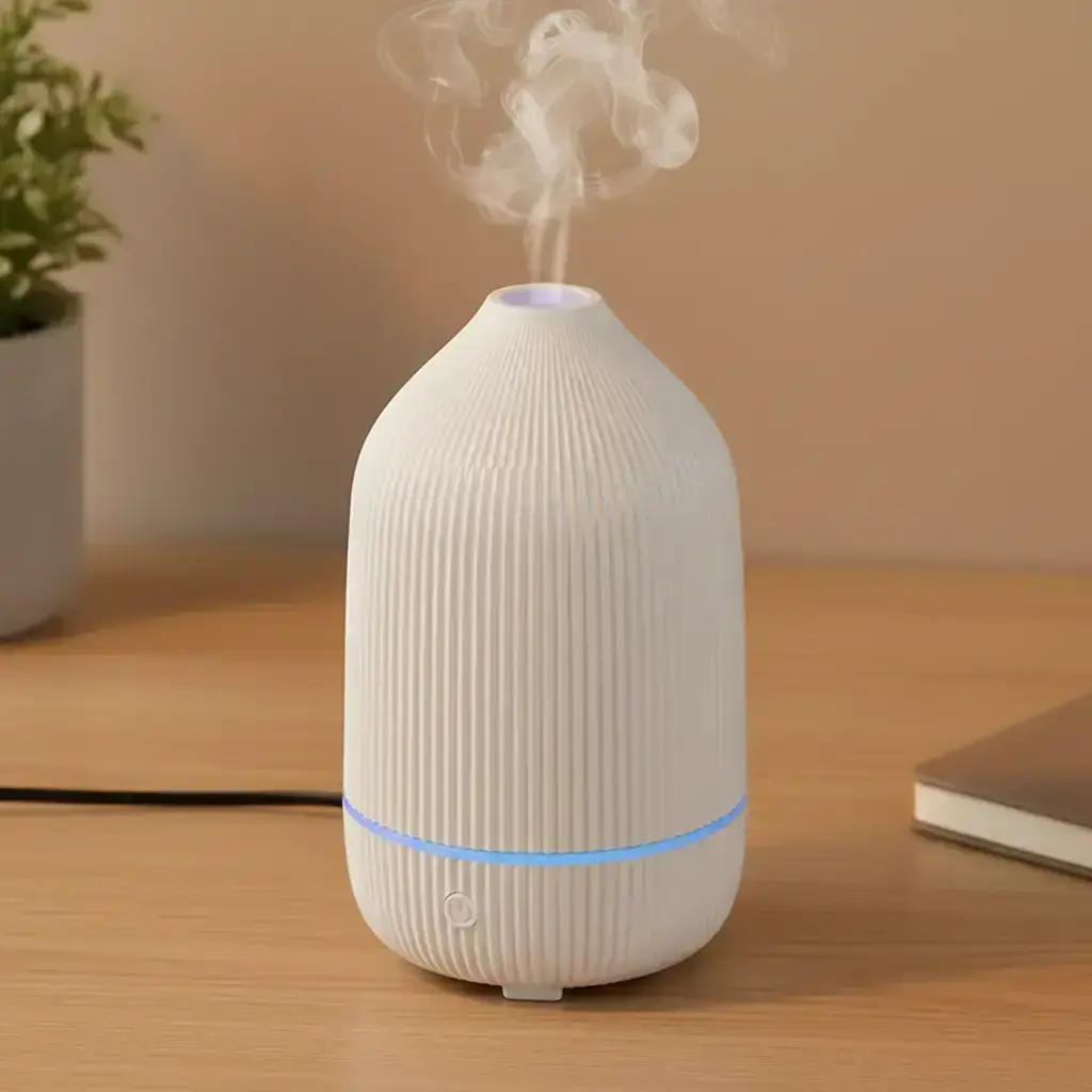 USB Powered Portable Ultrasonic Scent Humidifier, 7 Color LED Mood Lights Aroma Diffuser, Home Office Desk Essential Oil Diffuser, USB Humidifier Machine, Humidifier For Home #GLOBAL PICKS