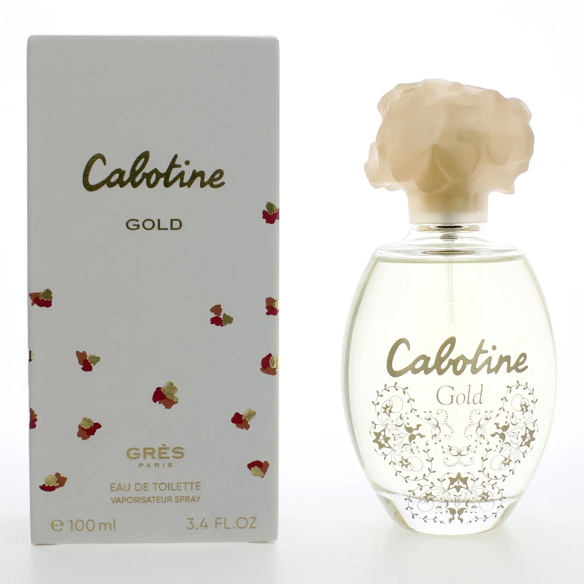 Cabotine Gold by Parfums Gres, 3.4 oz EDT Spray for Women, Spicy, Feminine Energy, 3 To 3.9 Fl Oz, Citrus, Floral, Jasmine, Spray Bottle, Signature Scent, Women's Fragrance, 3.4 Fl Oz
