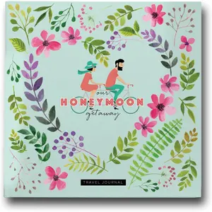 Honeymoon Travel Journal Memory Album Save Trip Experiences Great Just Married Wedding Anniversary Gift for Him and Her