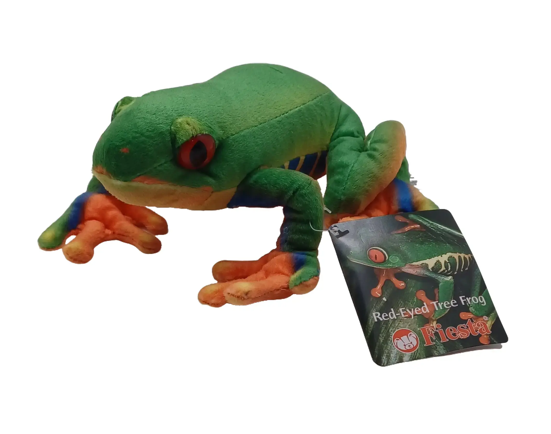 9" Long Fiesta Plush Green Tree Frog w/Hangtag