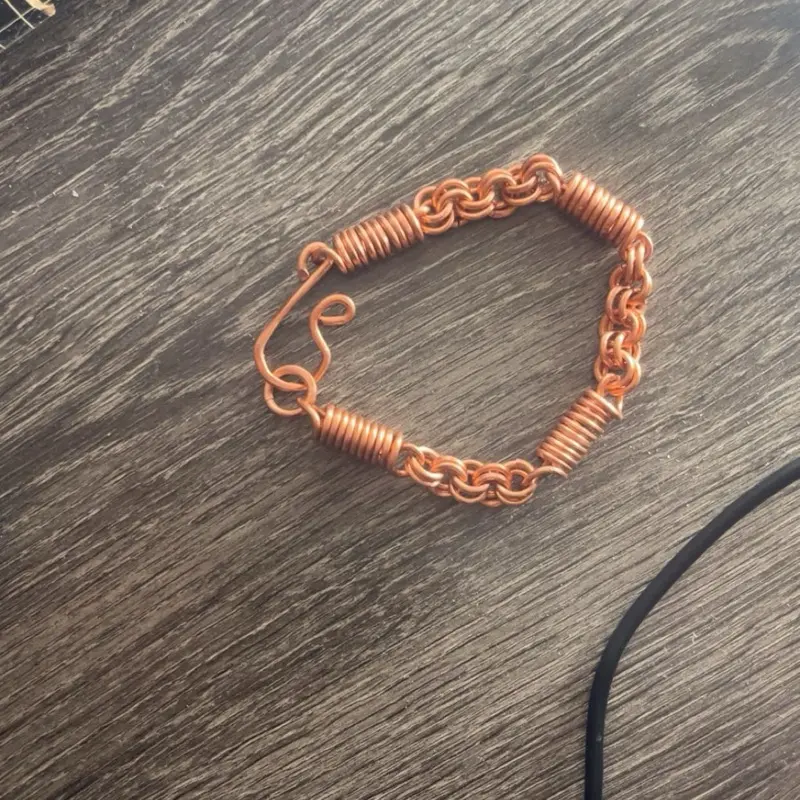 Pure Copper Energy Amplifier Bracelet – Handmade Heavy Gauge  display picture 2