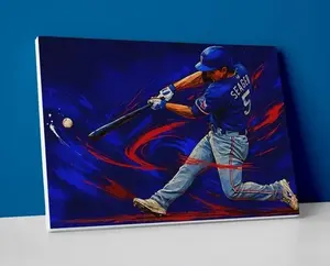 Corey Seager Poster - Texas Rangers Baseball Wall Art - POSTER NO FRAME