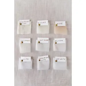 Tulle & Lace Sample Swatches - for Wedding Veils, Capes, and Wraps