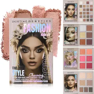 Oily skin friendly oil-control powder makeup palette absorbs oil not color 8-hour wear eyeshadow blush highlighter contour one palette suitable for summer outdoor activities Matte Cosmetic