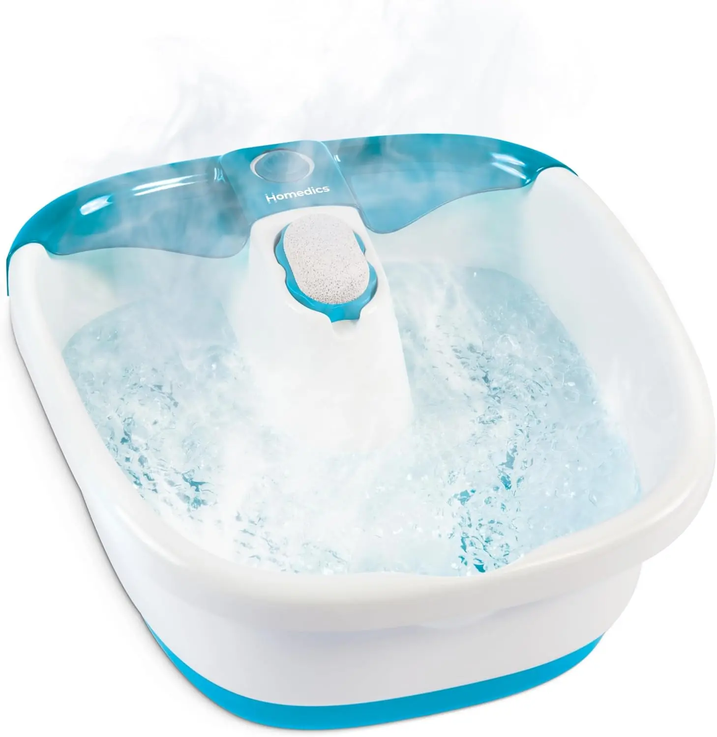 Toe-Touch Controlled Foot Spa with Massage Nodes & Bubbles